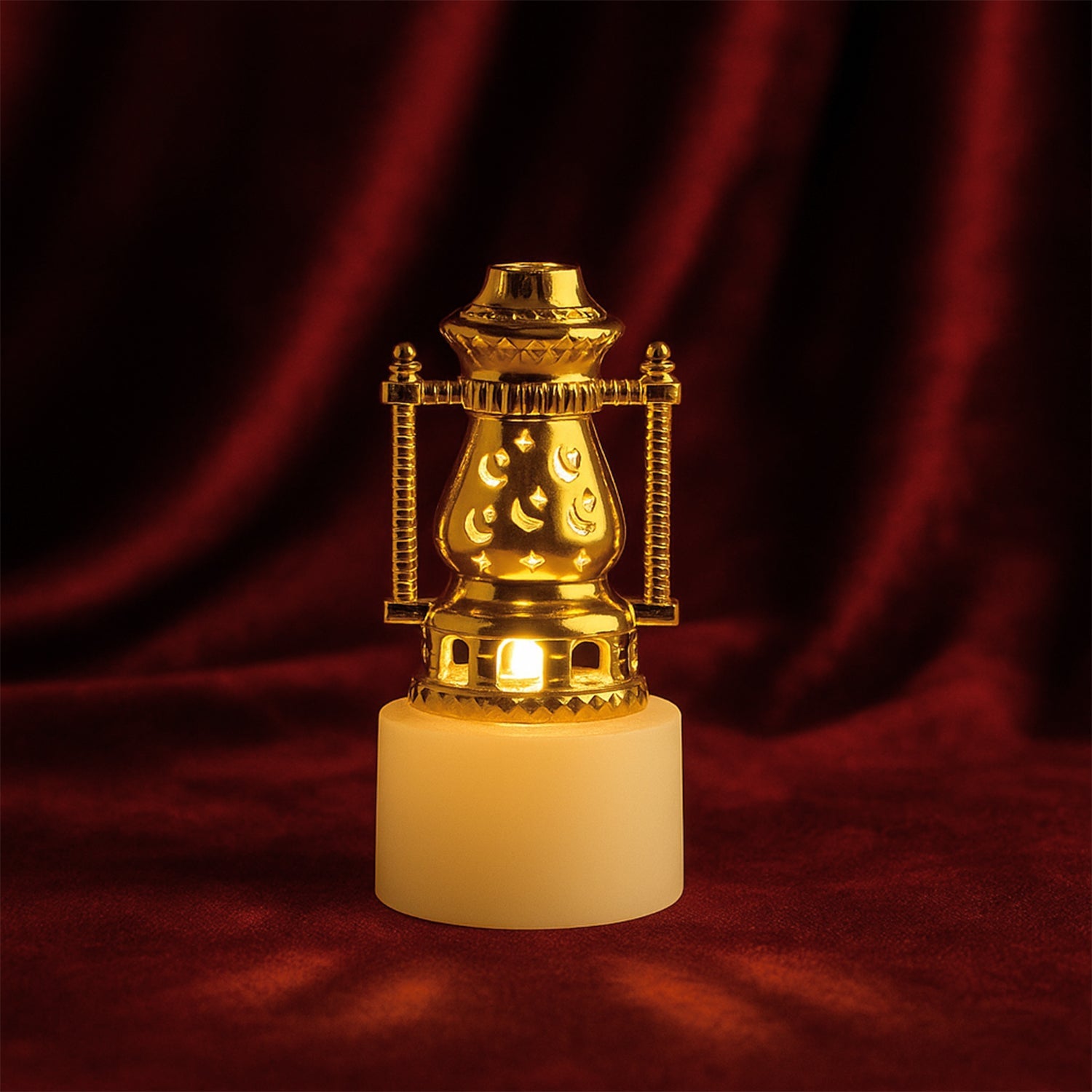 Mini Lantern-Style Flameless LED Tealights - (4 Pc) Mini Lantern-Style Flameless LED Tealights - (4 Pc)